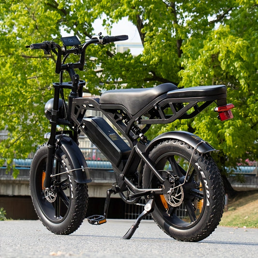 Australia Warehouse V20pro E-Bike 48v 500 Watt Electric Bicycle Fat Tire Dirt Ebike For Adults Men Electric Bicycle, Drive In Pure Electric Mode For 35-50km, Halloween gift, Christmas gift