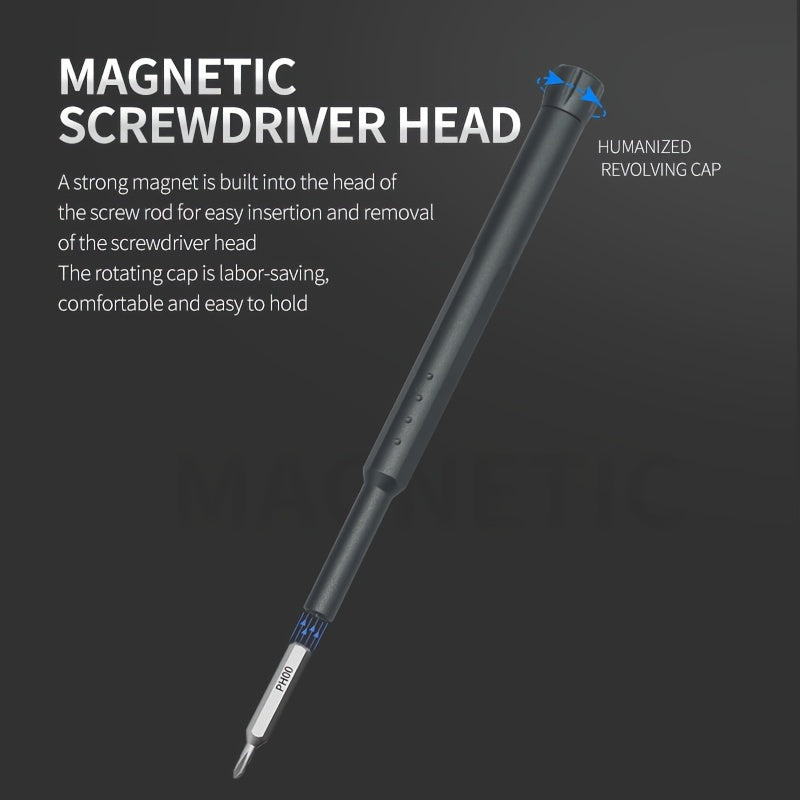 44-in-1 Precision Screwdriver Set - Durable Metal, Cordless Operation, Ideal for Electronics & Repairs