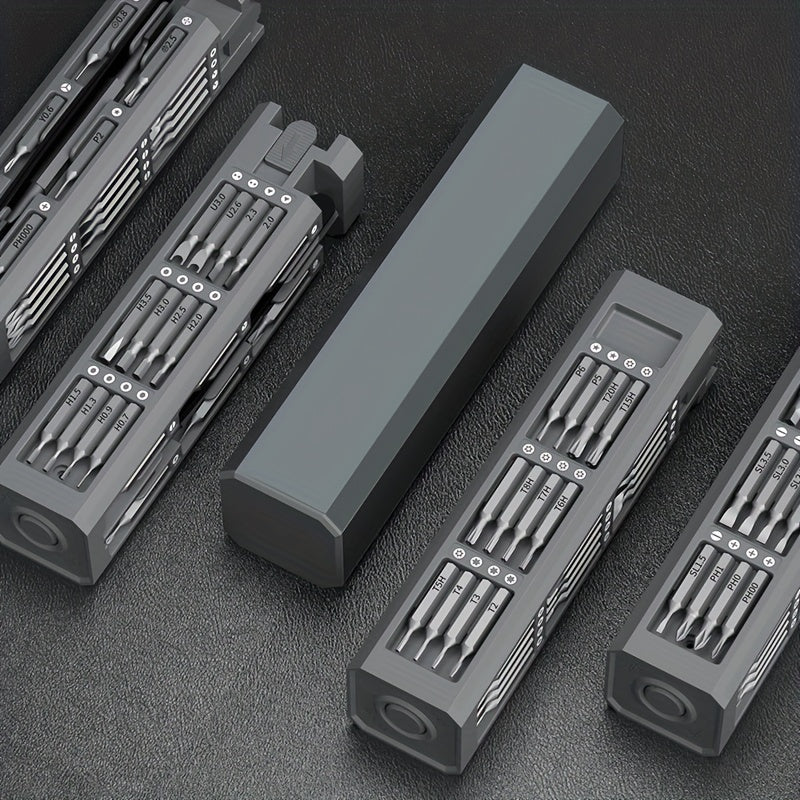 44-in-1 Precision Screwdriver Set - Durable Metal, Cordless Operation, Ideal for Electronics & Repairs
